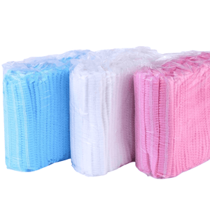 Pink Hair Net Cap Covering Disposable Bouffant Caps