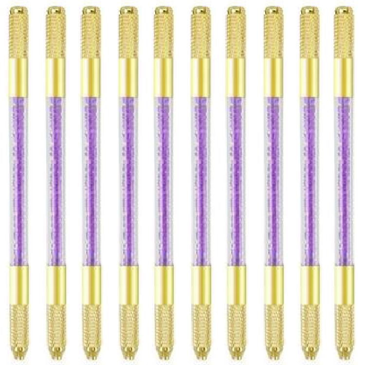 50% OFF! $3 EACH Dual Ended Gold/Purple Crystal Microblading Tools