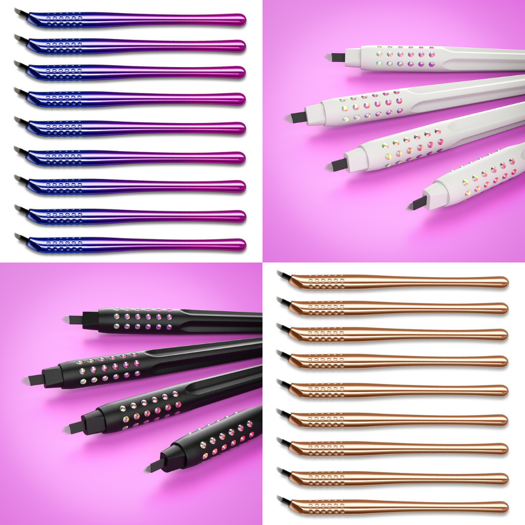 27 Piece MICROBLADING TOOL BUNDLE - Featherblades, Prism and Rose Gold Collection