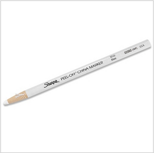 WHITE Wax Pencils Pack of 6