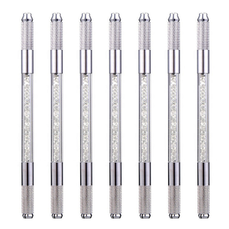 10/$25 Dual Ended Silver/Clear Crystal Microblading Tools