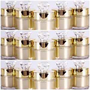 Minx Lux Gold Diamond Jars