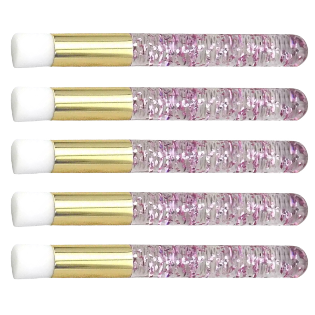 Lash & Brow Brushes - Pink Glitter Set