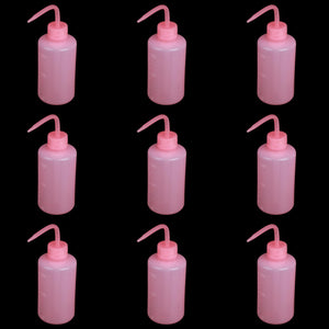 Set of 9 PINK Squeeze Bottles