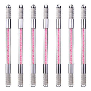 50% OFF! 10/$30 Dual Ended Silver/Pink Crystal Microblading Tools