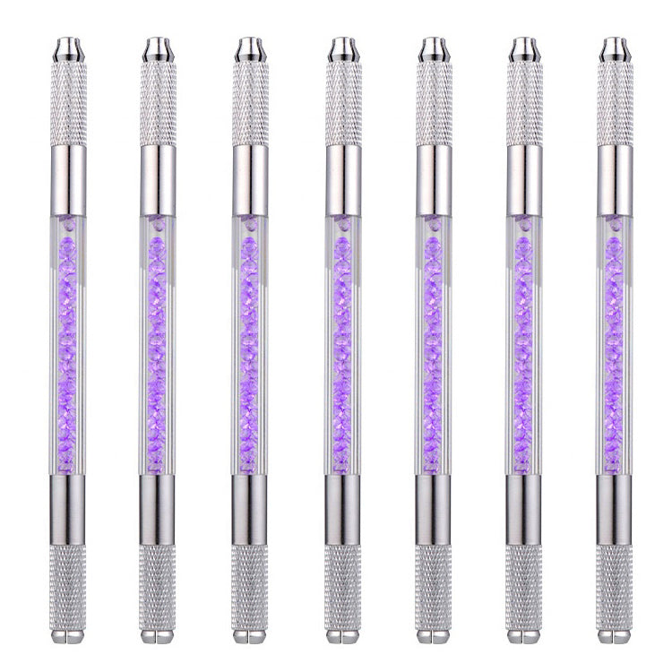 50% OFF! 10/$30 Dual Ended Silver/Purple Crystal Microblading Tools