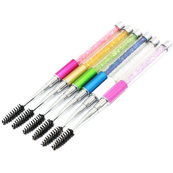 Painbow 6 Pack Crushed Crystal Brow & Lash Spoolie Wands